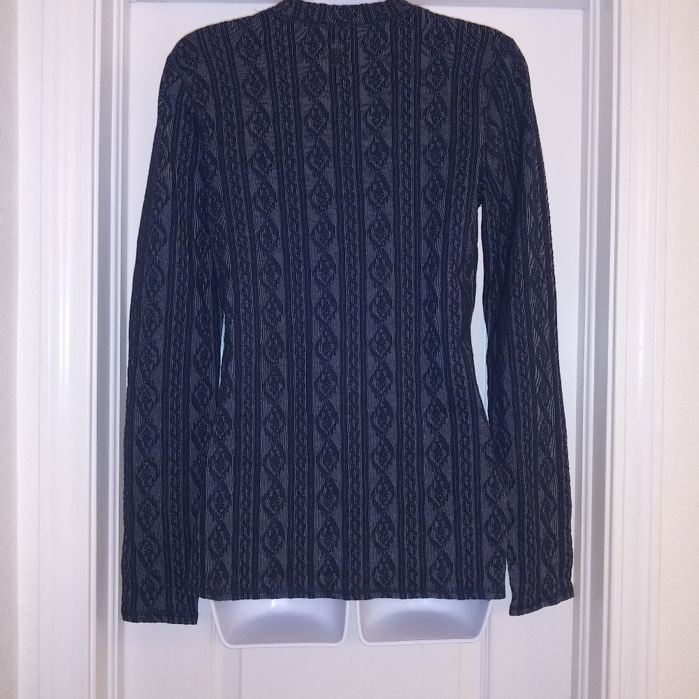 Free People Movement Blue Long Sleeve Shirt View 4
